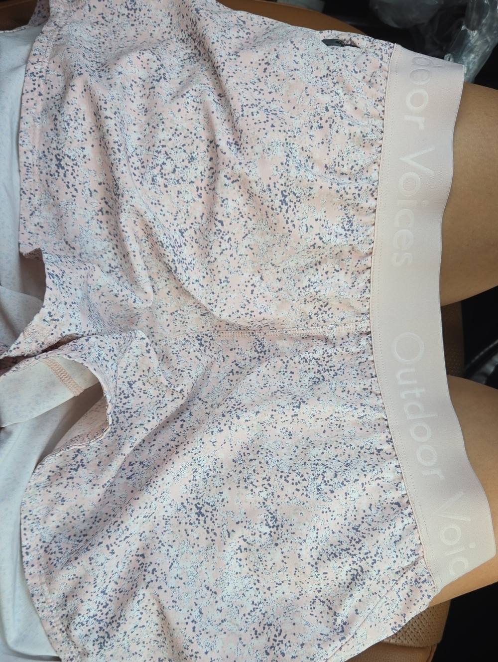Outdoor Voices Pink Speckled Athletic Shorts